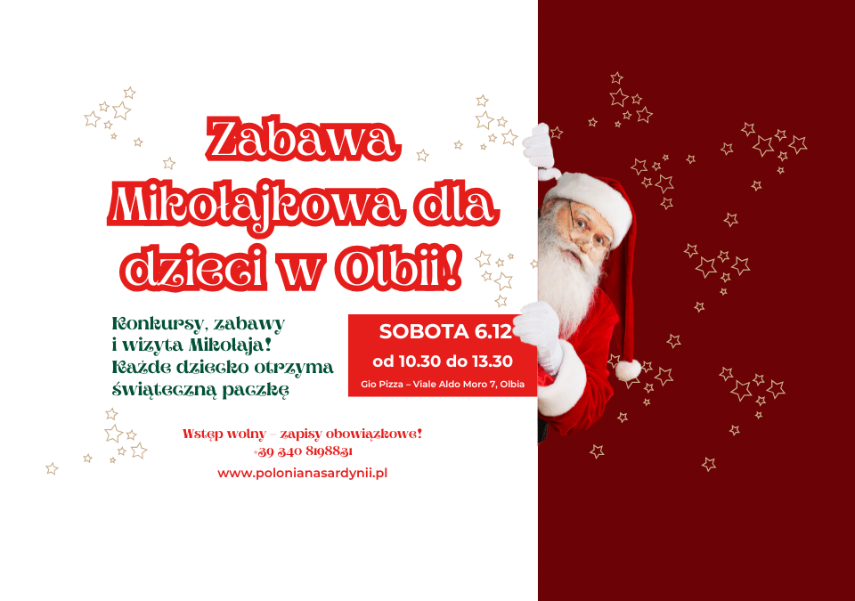 Mikołajki w Olbii – świąteczna zabawa i mnóstwo uśmiechu!