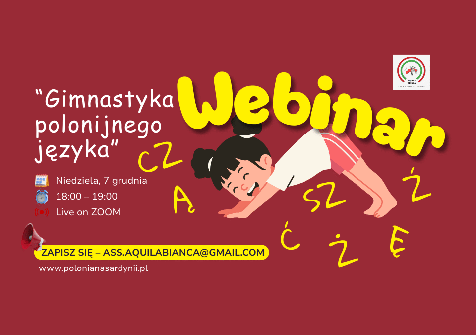 Bezpłatny webinar logopedyczny dla Polonii we Włoszech