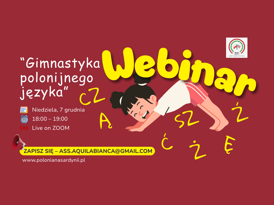 Bezpłatny webinar logopedyczny dla Polonii we Włoszech