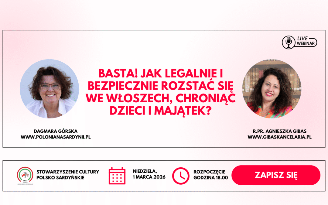 Rozwód i separacja we Włoszech – nagranie webinaru dla Polaków